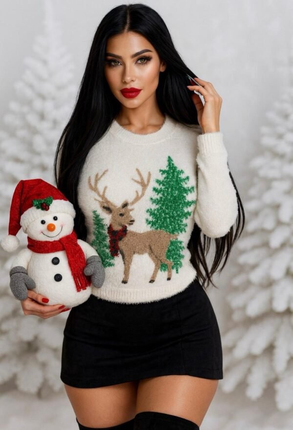 SUETER NAVIDEÑO DE DAMA